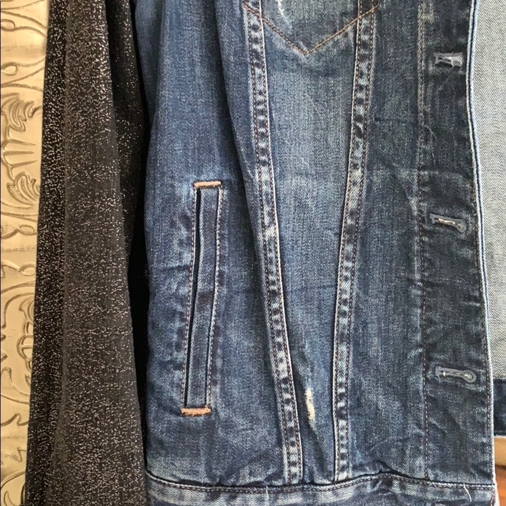 Express Denim Metallic Jacket - Picture 6 of 6